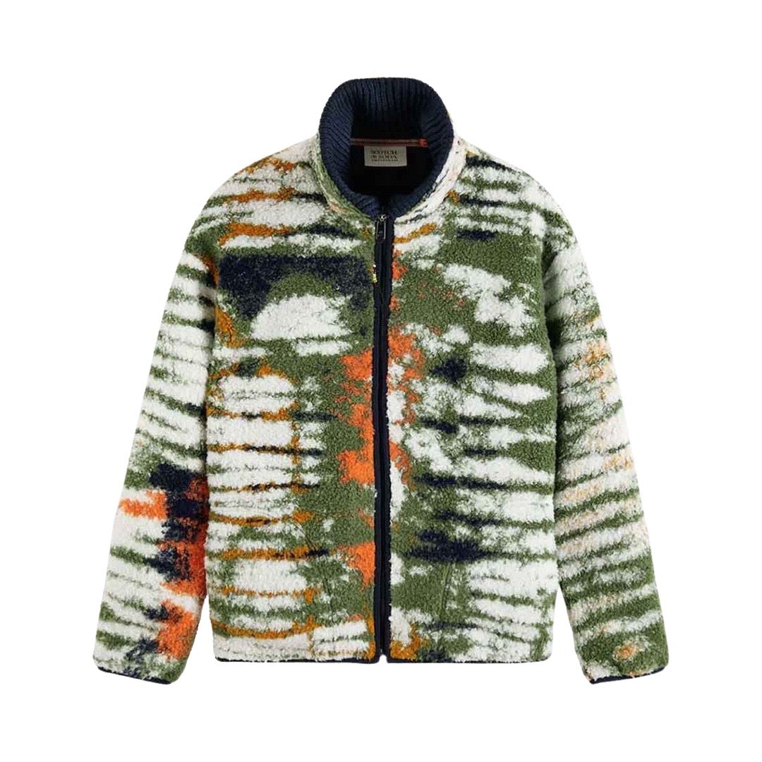 Scotch & Soda Tie Dye Fleece Jacket 174504 for sale