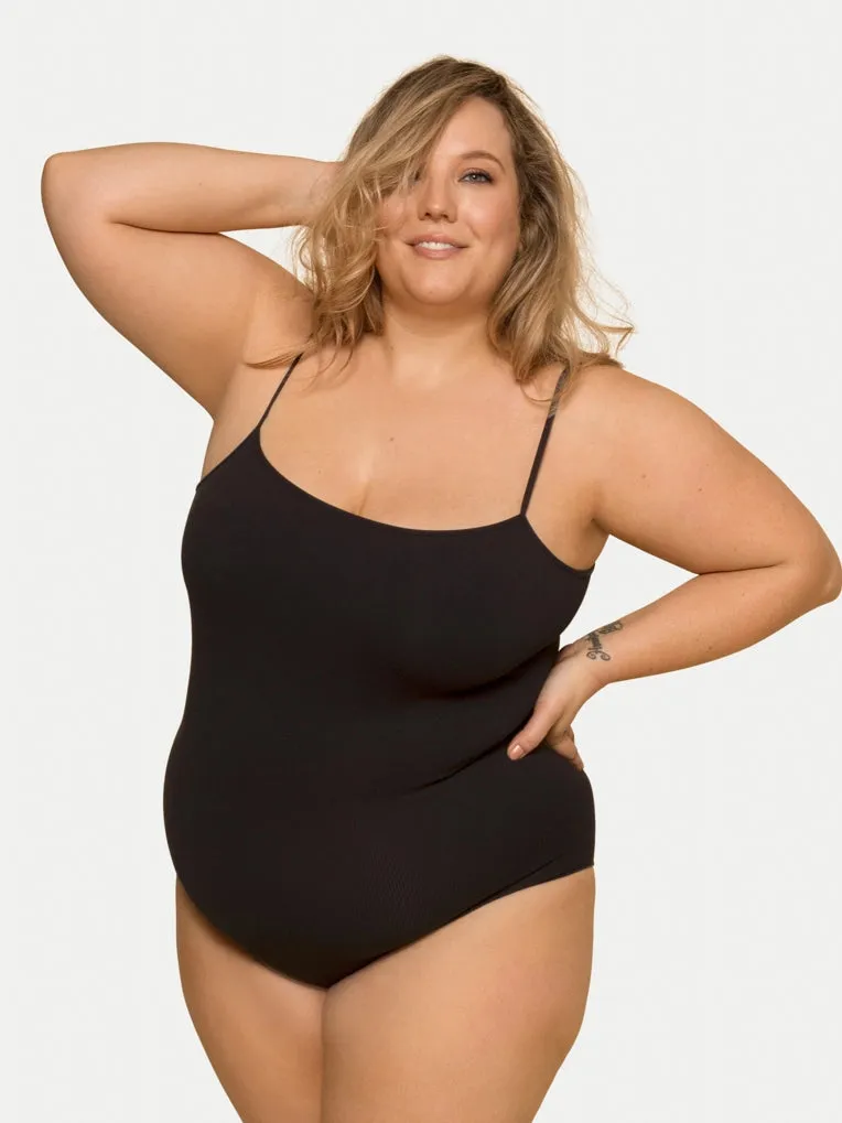 Black Seamless Bodysuit