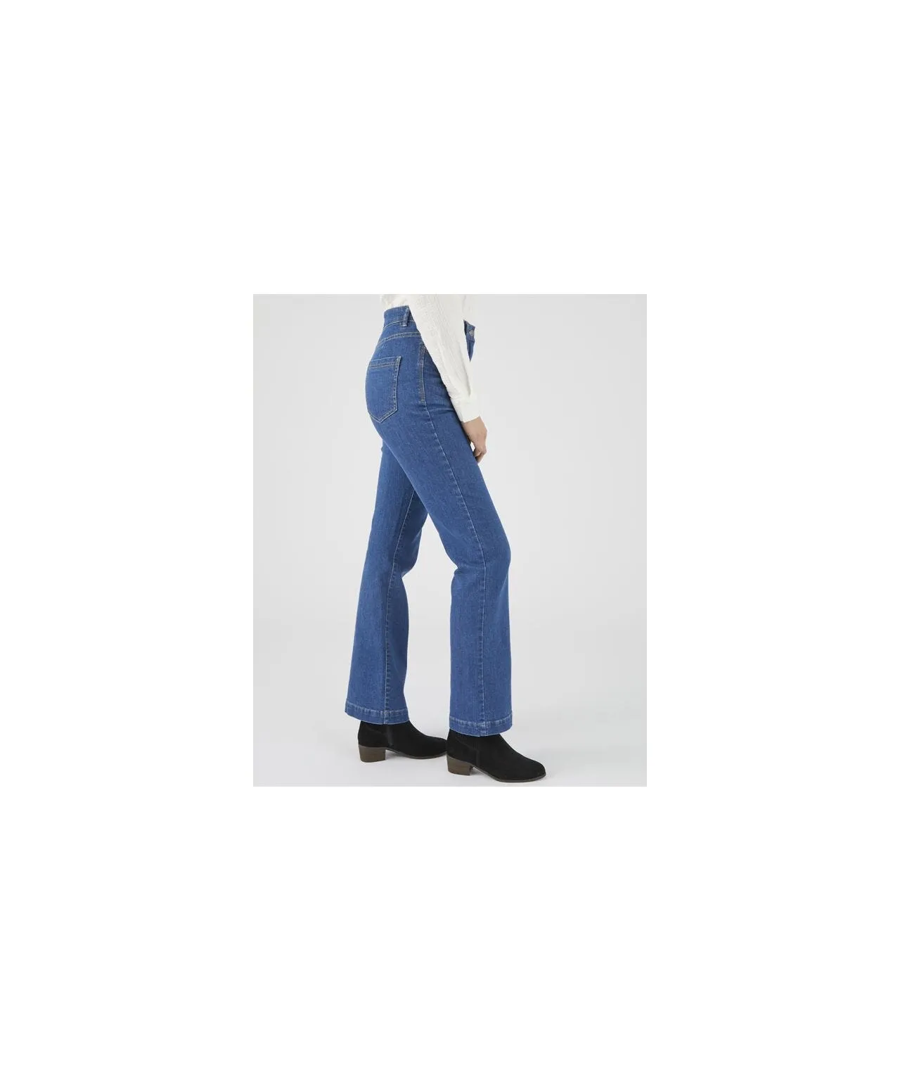 Slim Secret Flares Denim Stretch