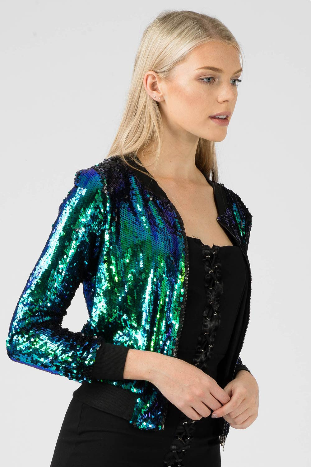 Sequin Bomber Jacket - Aftershock London