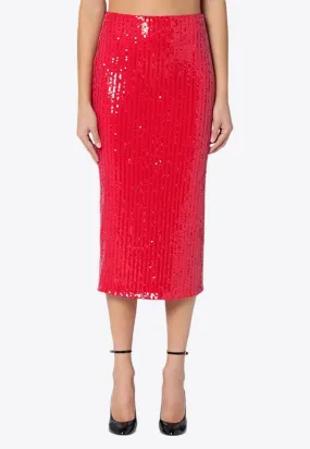 Sequined Pencil Skirt