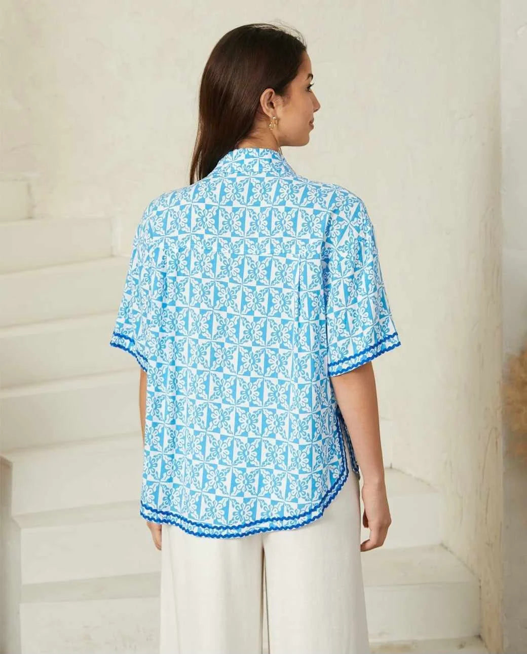 Shae Crystal Shirt Blouse - Ric Rac