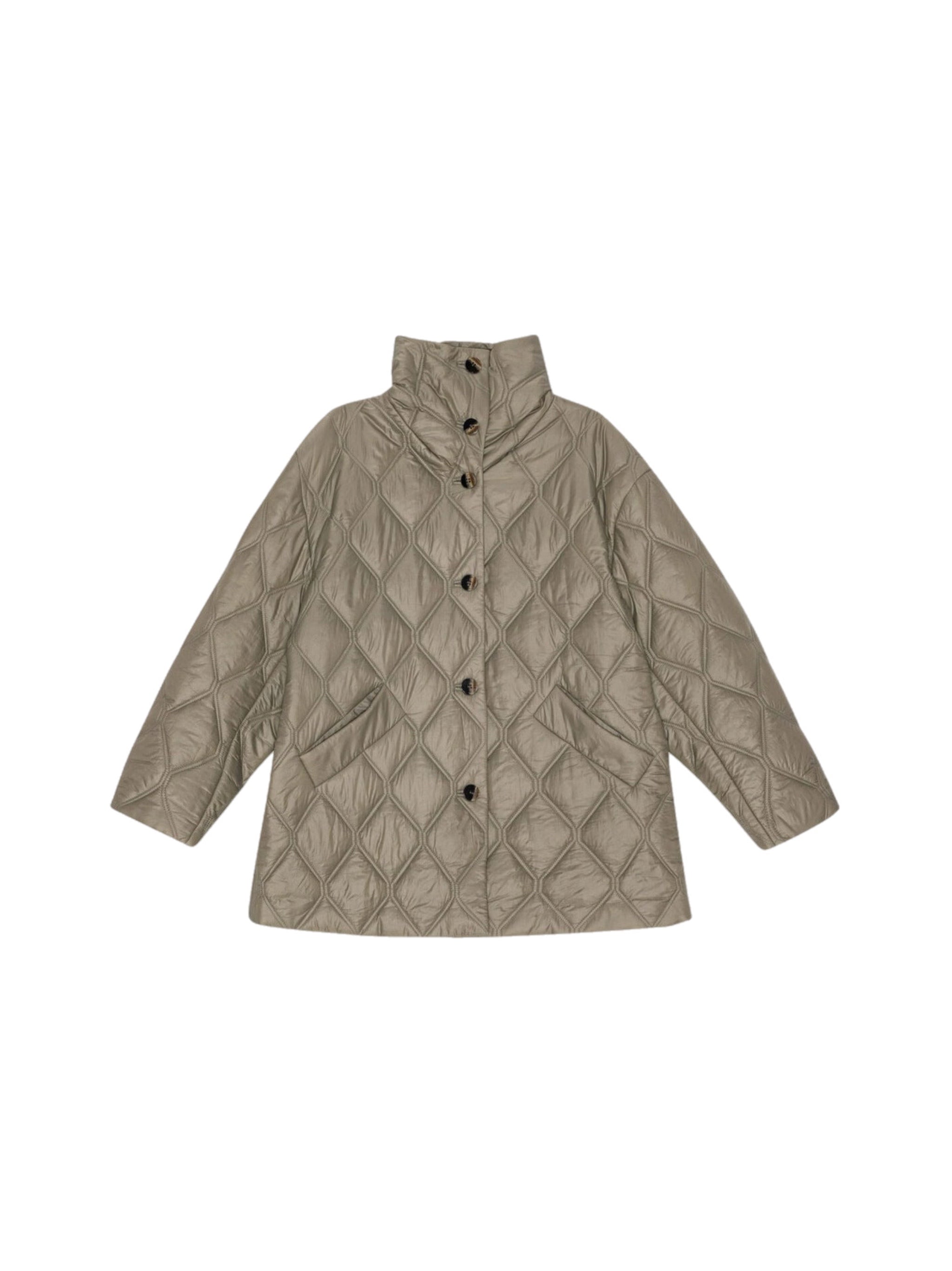 Shiny Quilted Jacket F8576