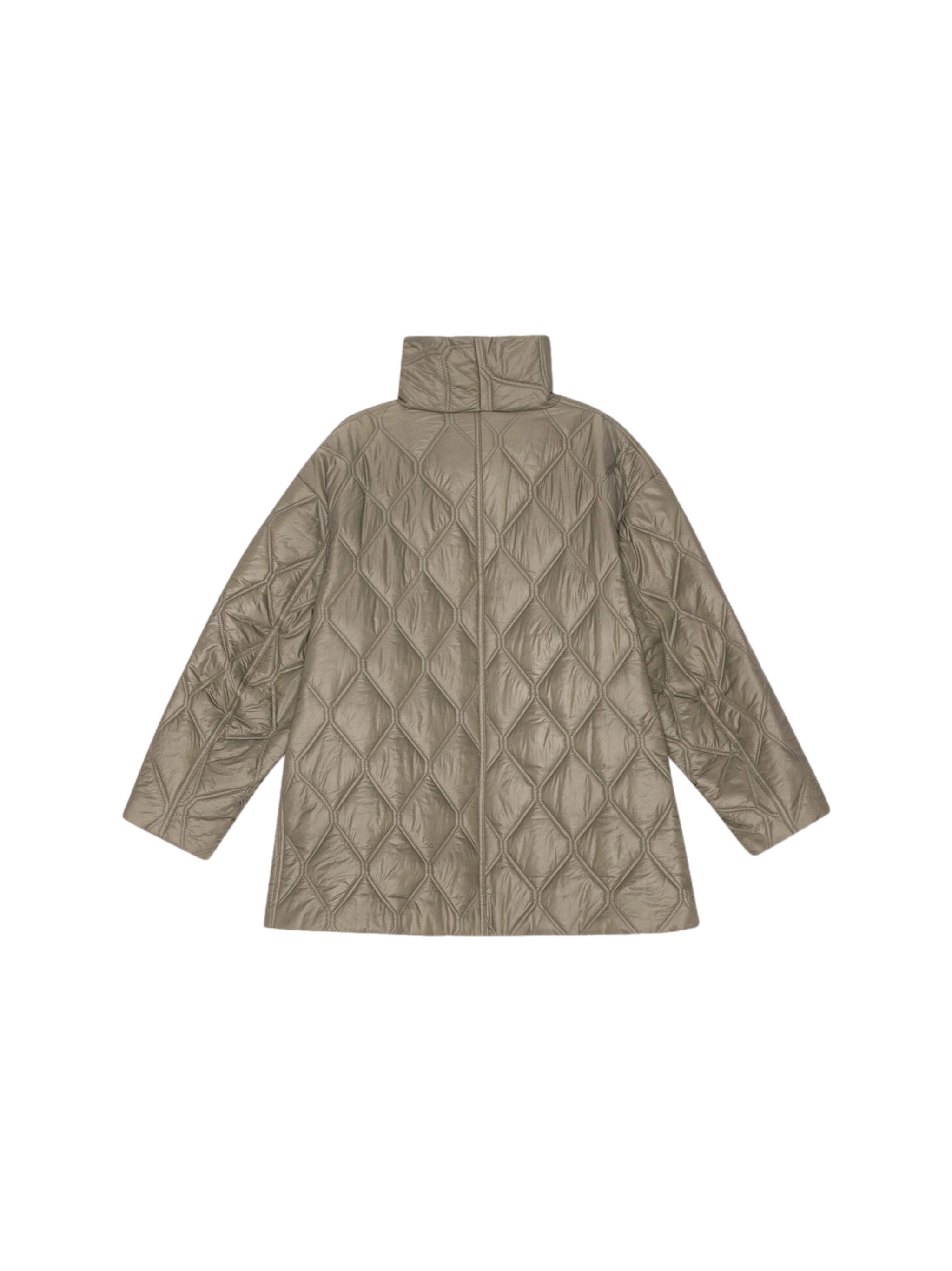 Shiny Quilted Jacket F8576