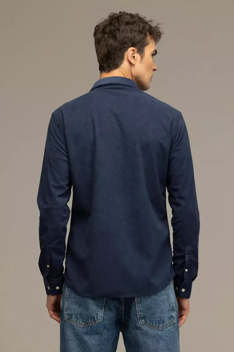 sleek navy shirt