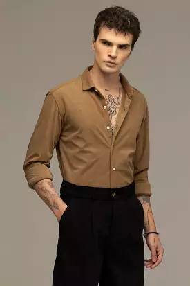 smooth sailing brown shirt