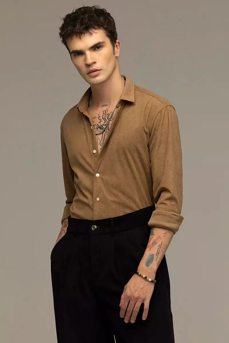 smooth sailing brown shirt