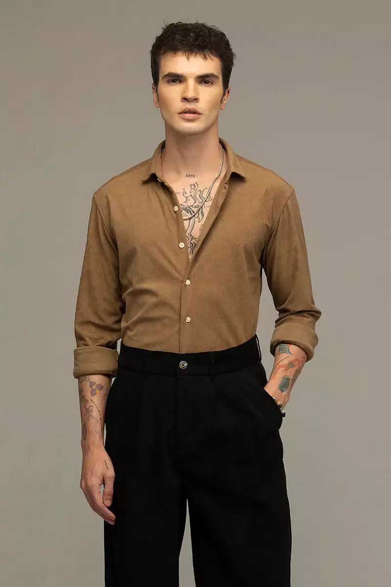 smooth sailing brown shirt