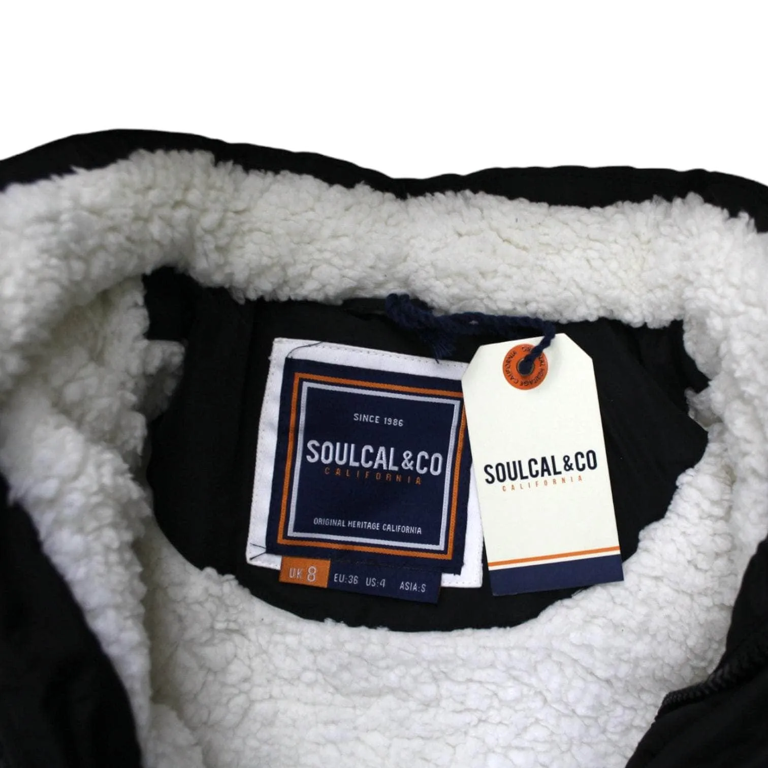 SOULCAL & Co Black Hooded Puff Winter Coat