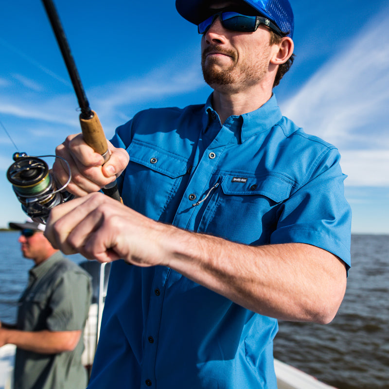 Spooler Fishing Shirt: Short Sleeve Performance Shirt