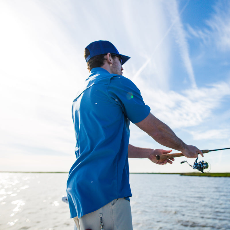 Spooler Fishing Shirt: Short Sleeve Performance Shirt