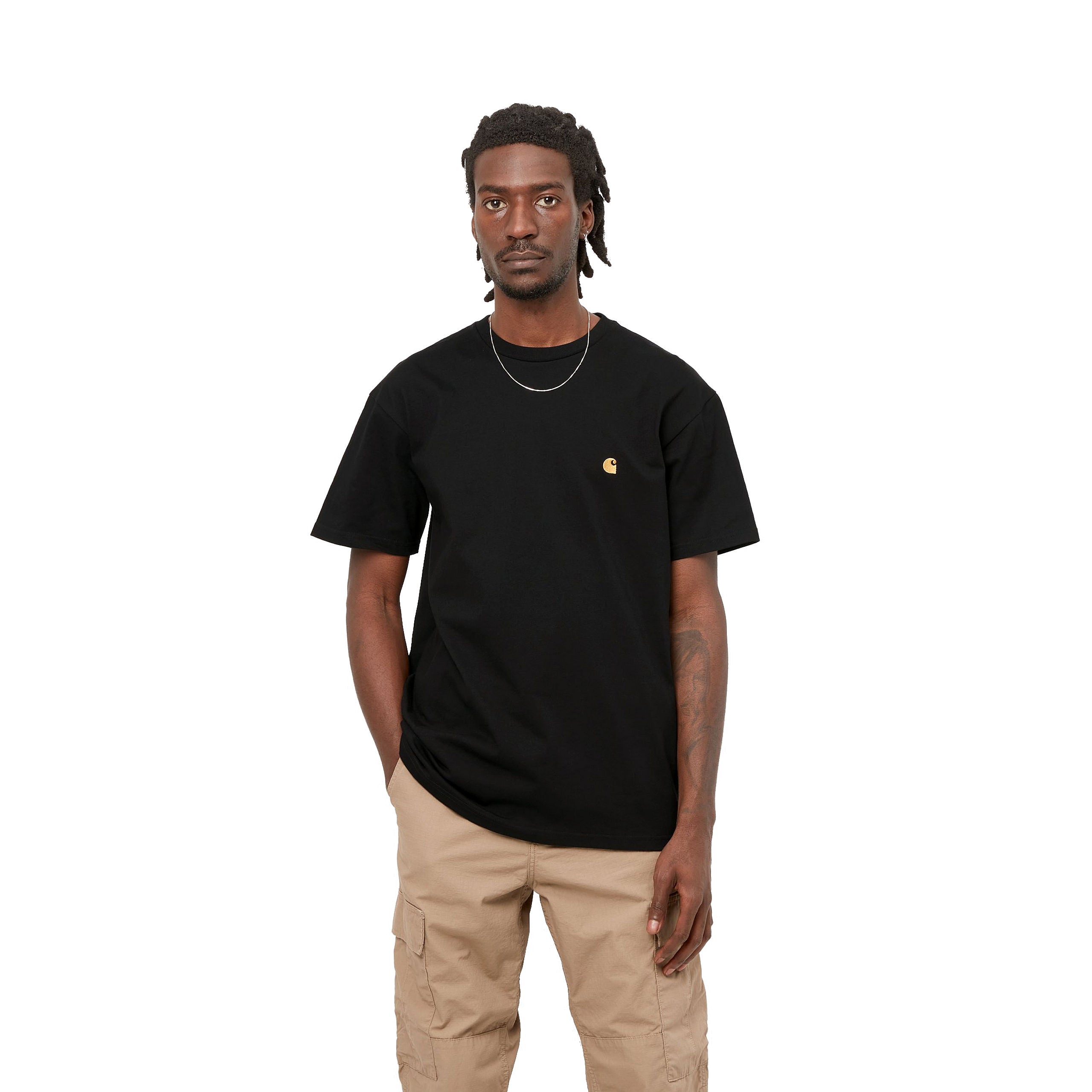 S/S CHASE T-SHIRT | Black and Gold