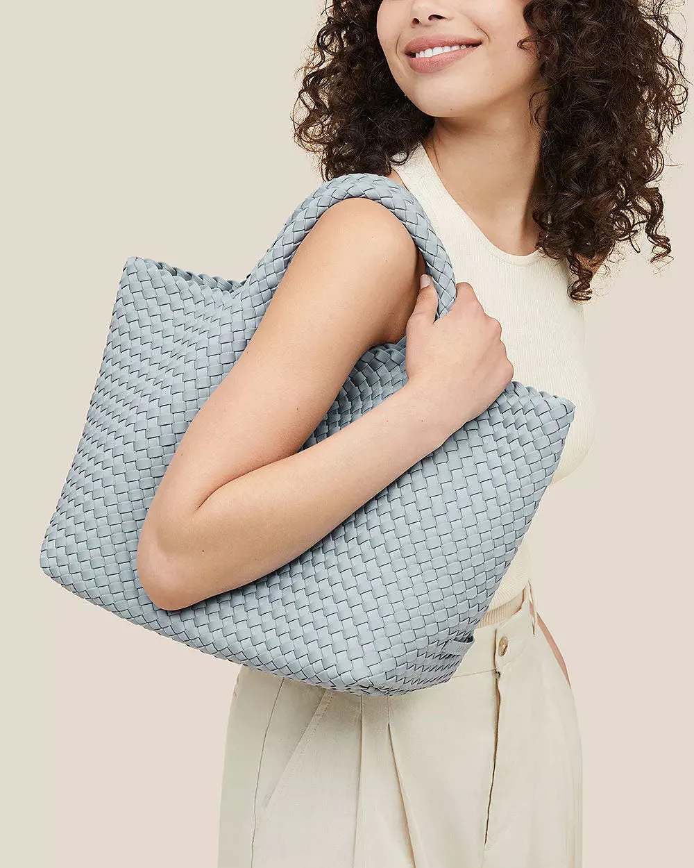 St. Barths Medium Tote in Glacier Blue