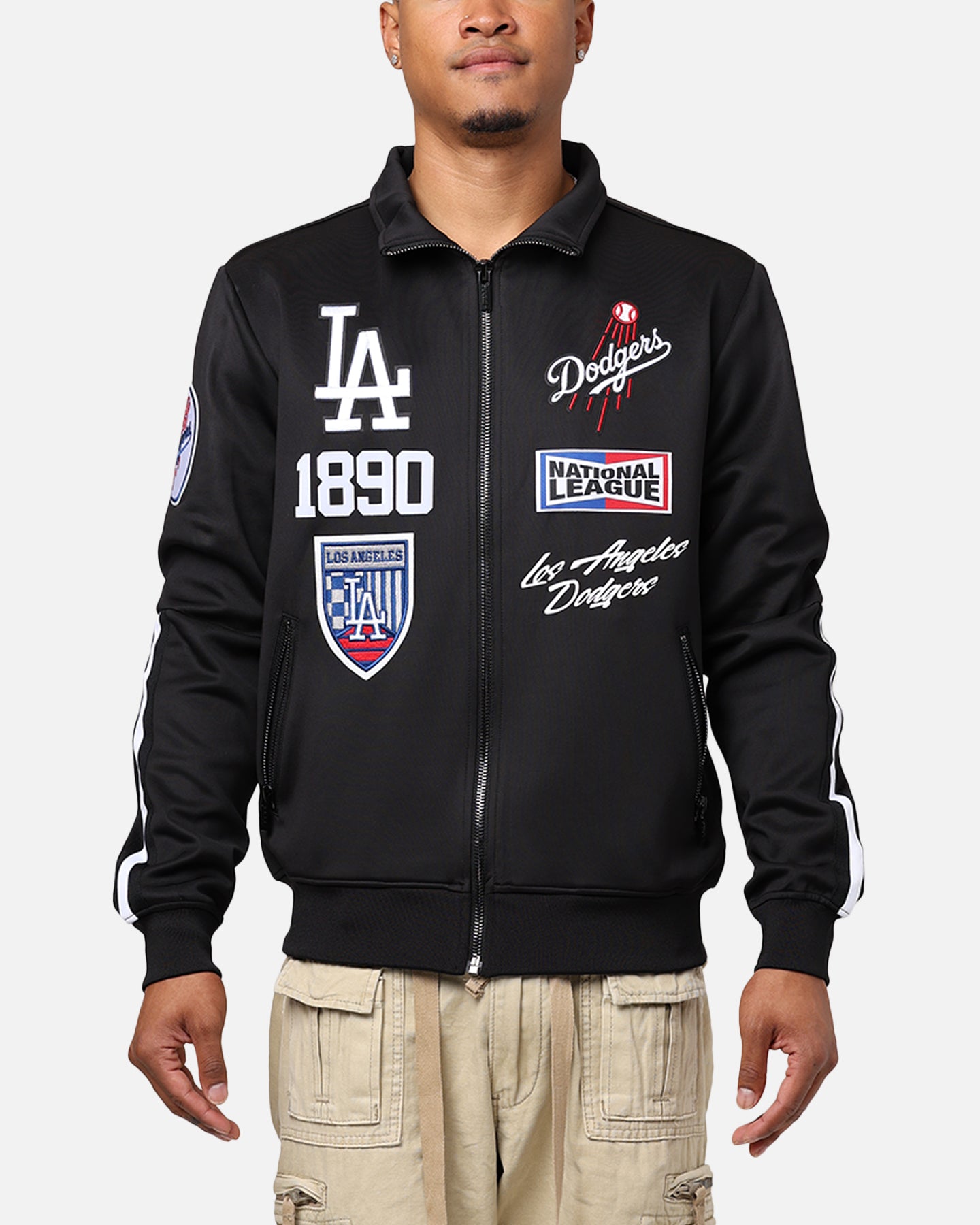 Standard LA Dodgers Fast Lane Track Jacket Black