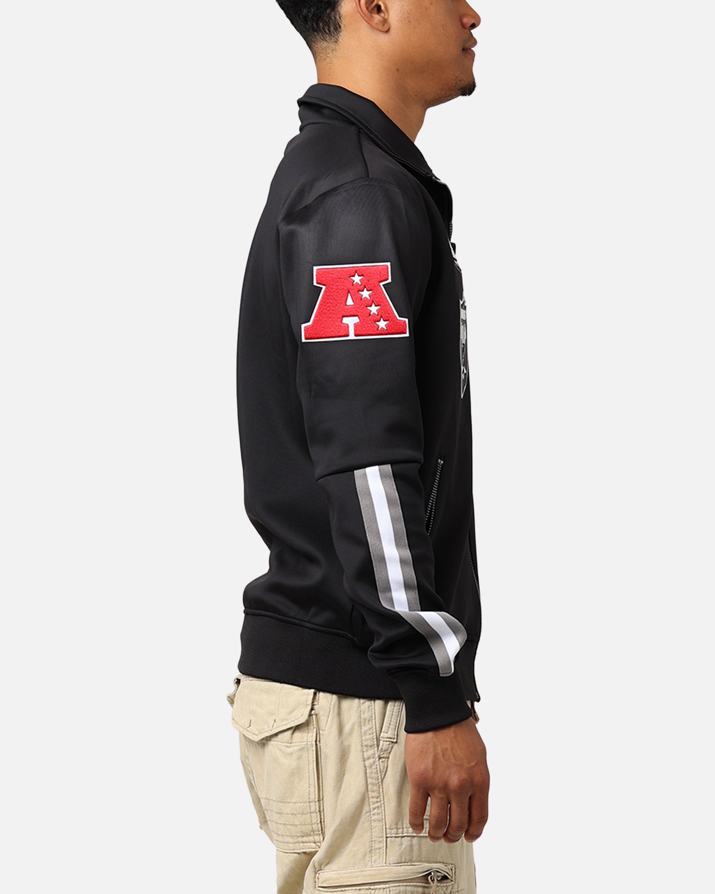 Standard Las Vegas Raiders Fast Lane Track Jacket - Black