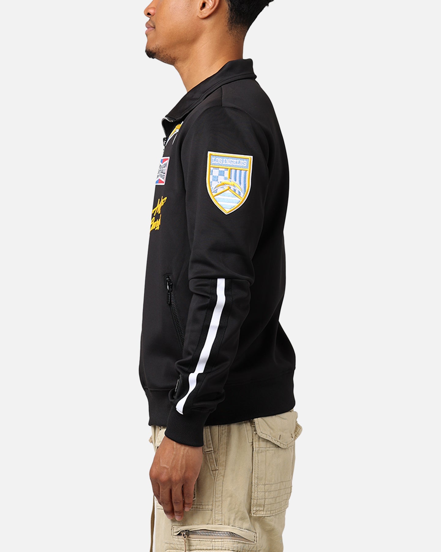 Standard Los Angeles Chargers Fast Lane Track Jacket Black