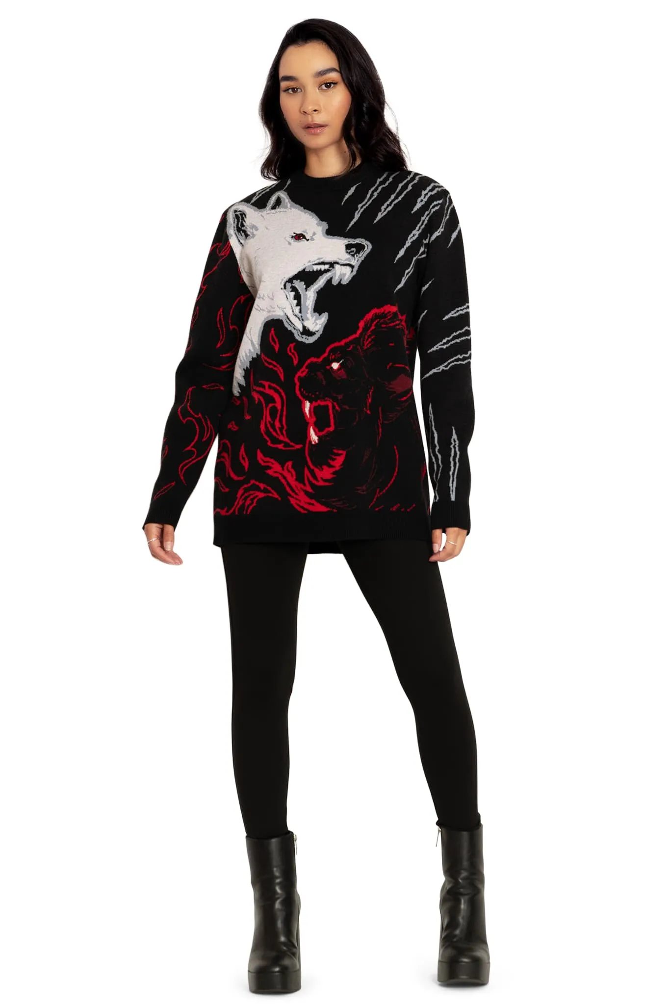 Stark Lannister Knit Oversized Sweater