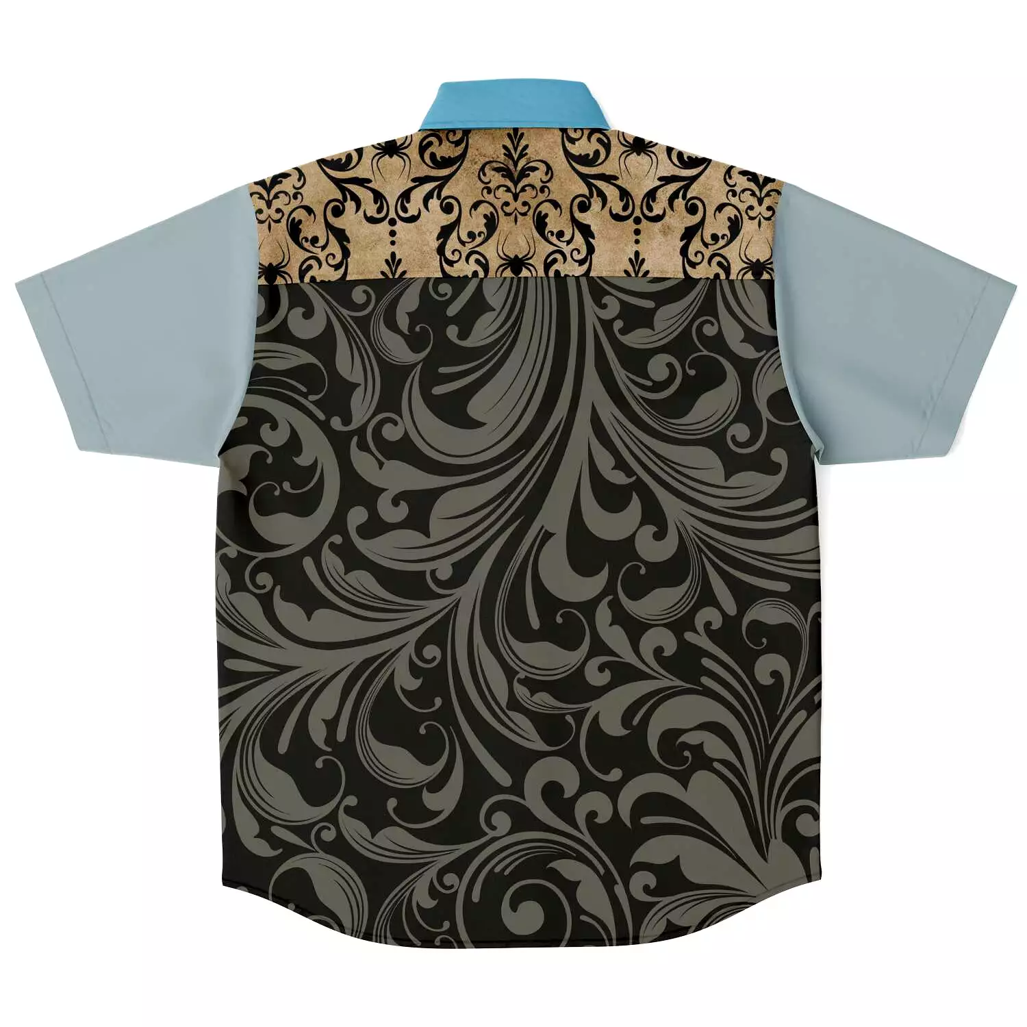 Steampunk Warrior Short Sleeve Button Down Shirt