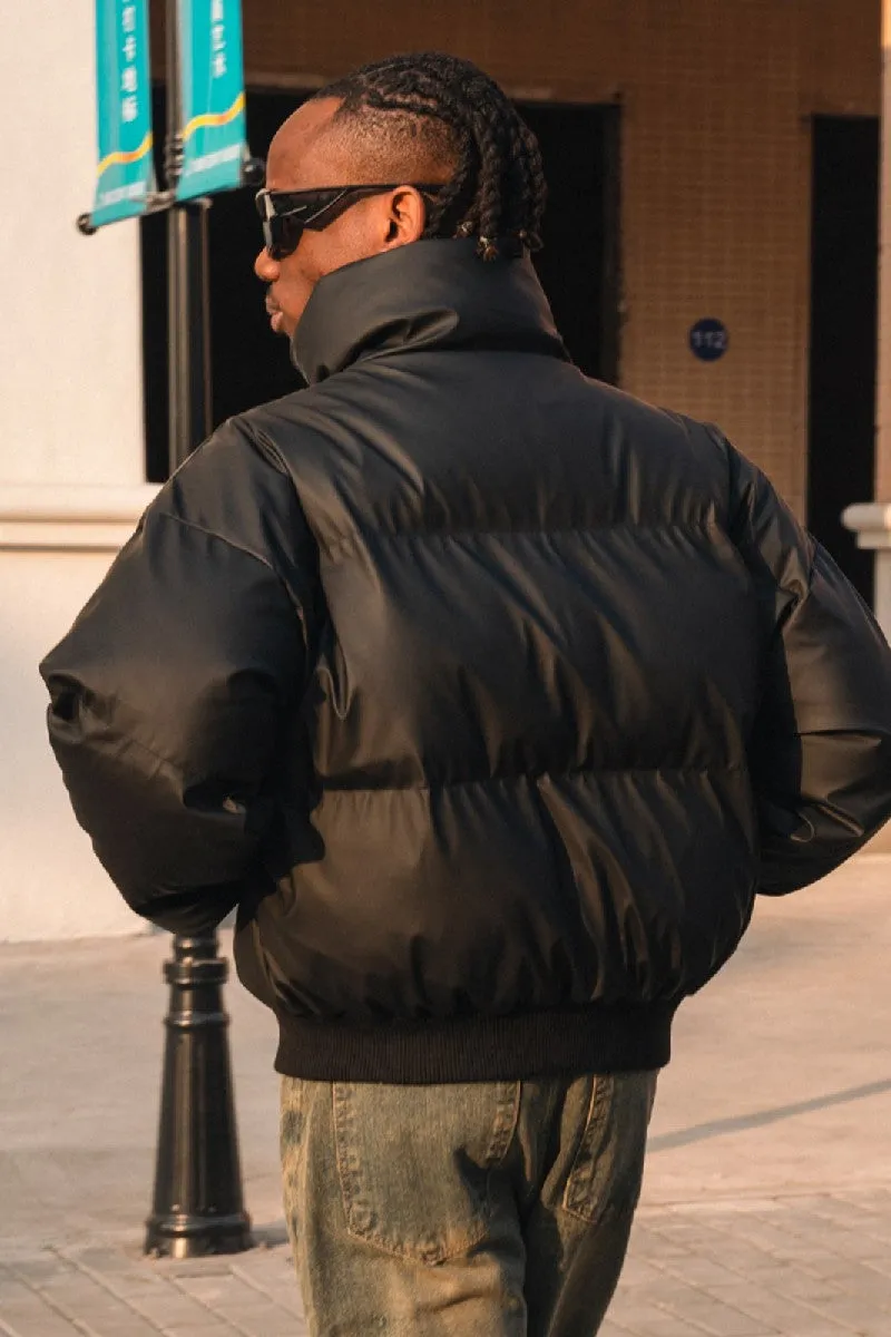 Stylish High Collar Puffer Jacket