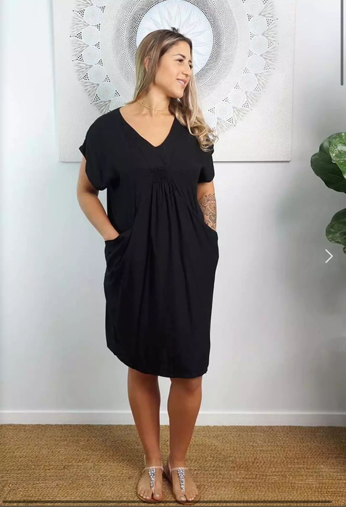 Sundrenched black cruiser dress.