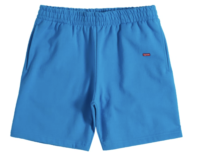 Supreme Bright Blue Small Box Sweatshorts (SS22)