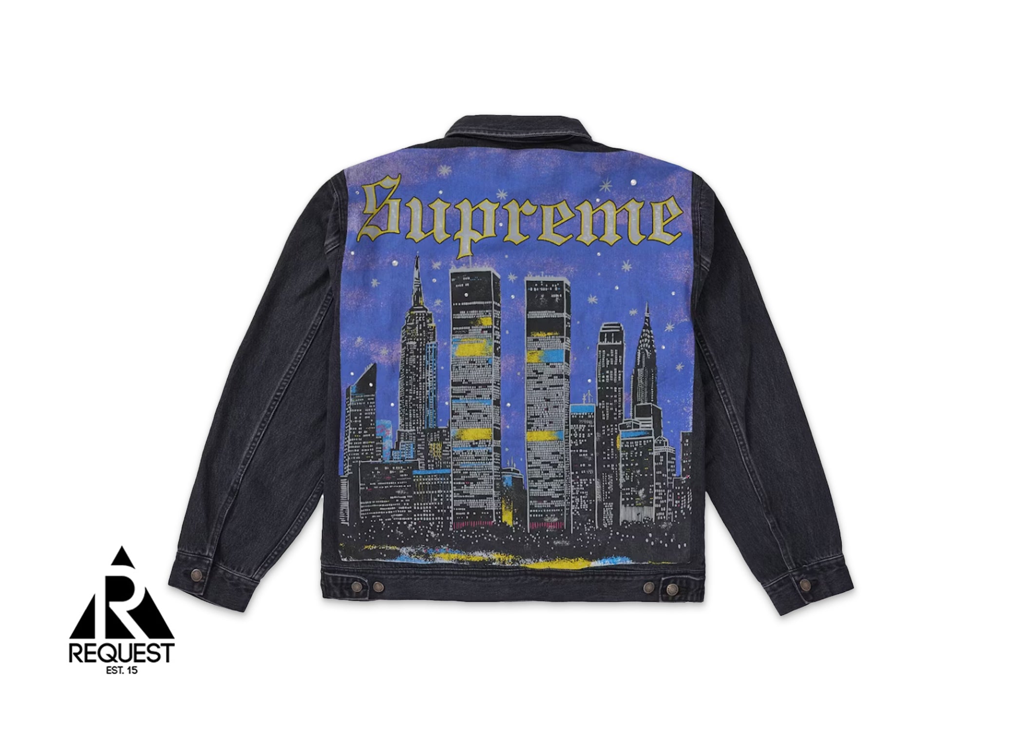 Supreme New York Black Trucker Jacket