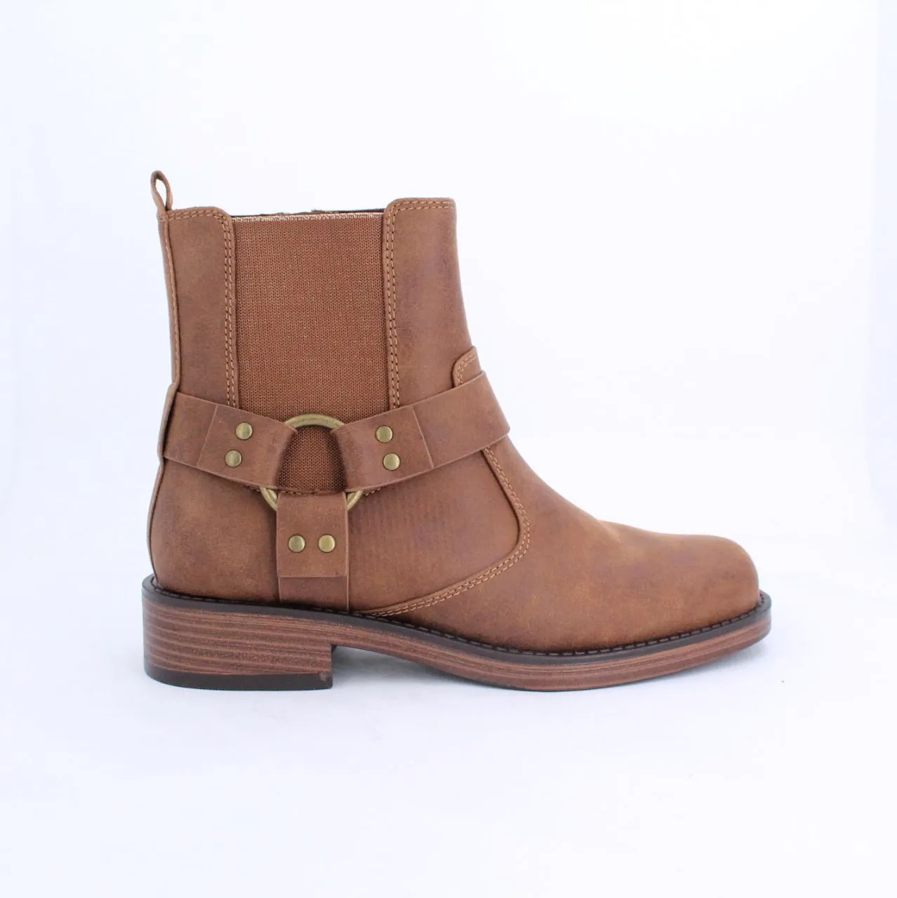 Tan Macra Biker Boot