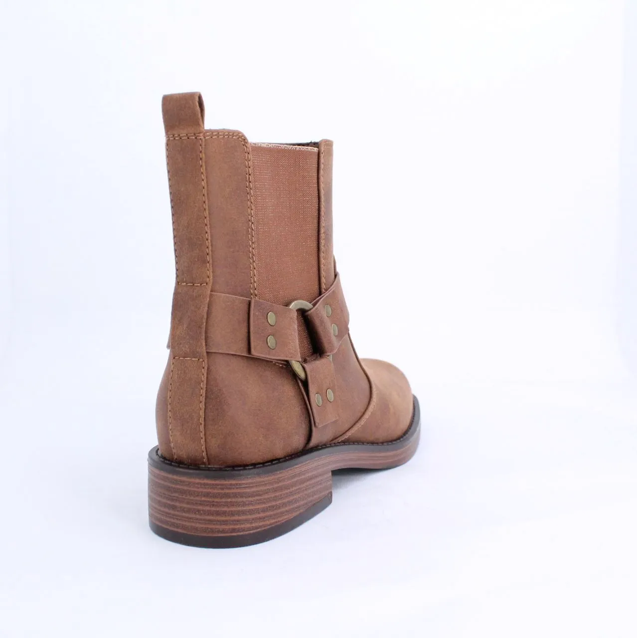 Tan Macra Biker Boot