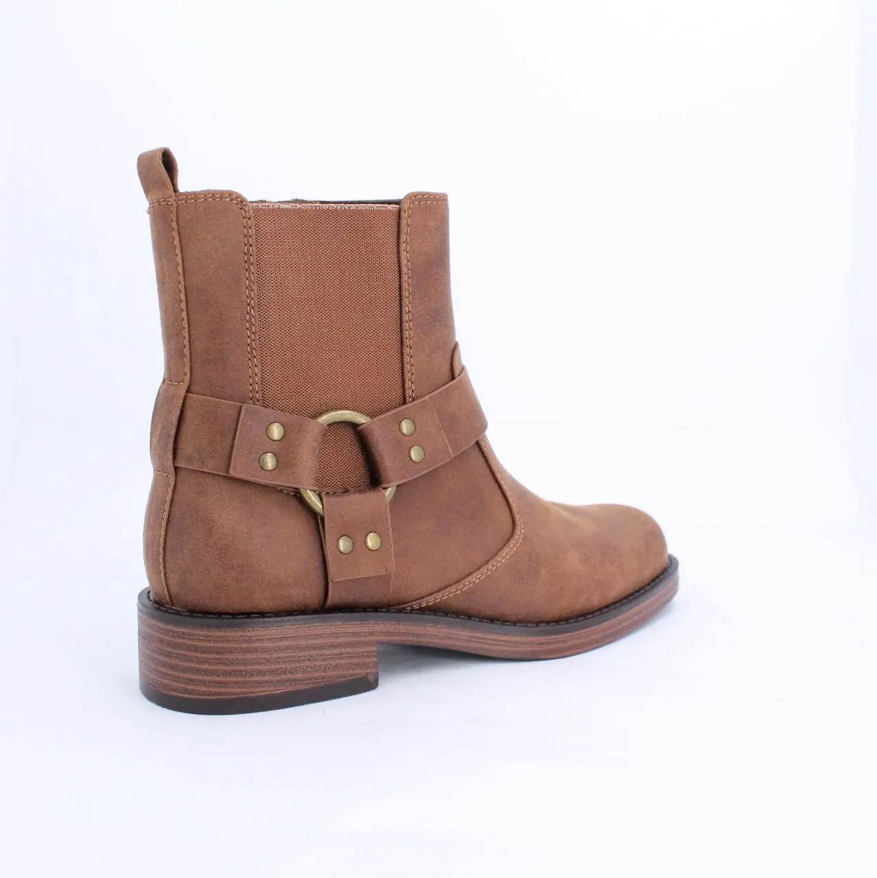 Tan Macra Biker Boot