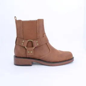 Tan Macra Biker Boot