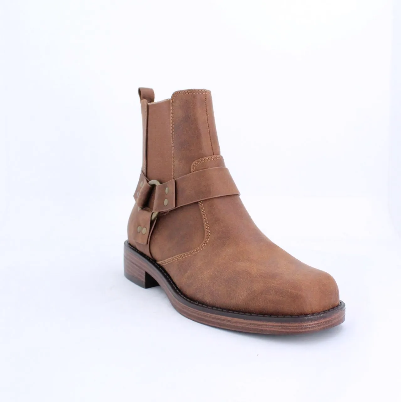 Tan Macra Biker Boot