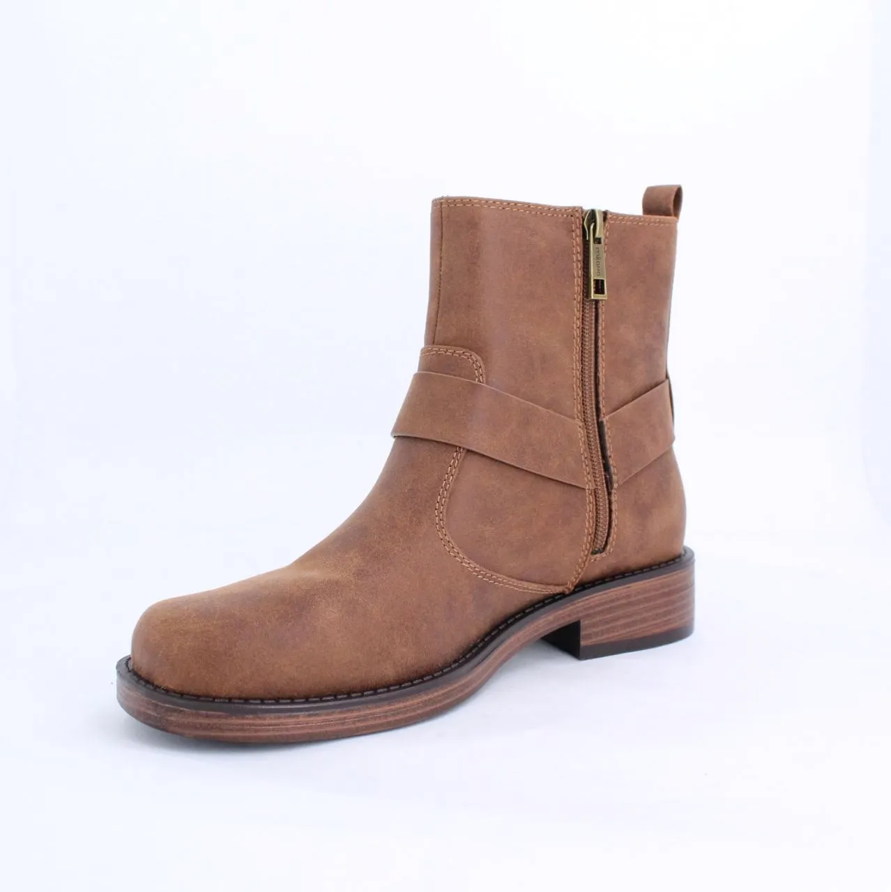 Tan Macra Biker Boot