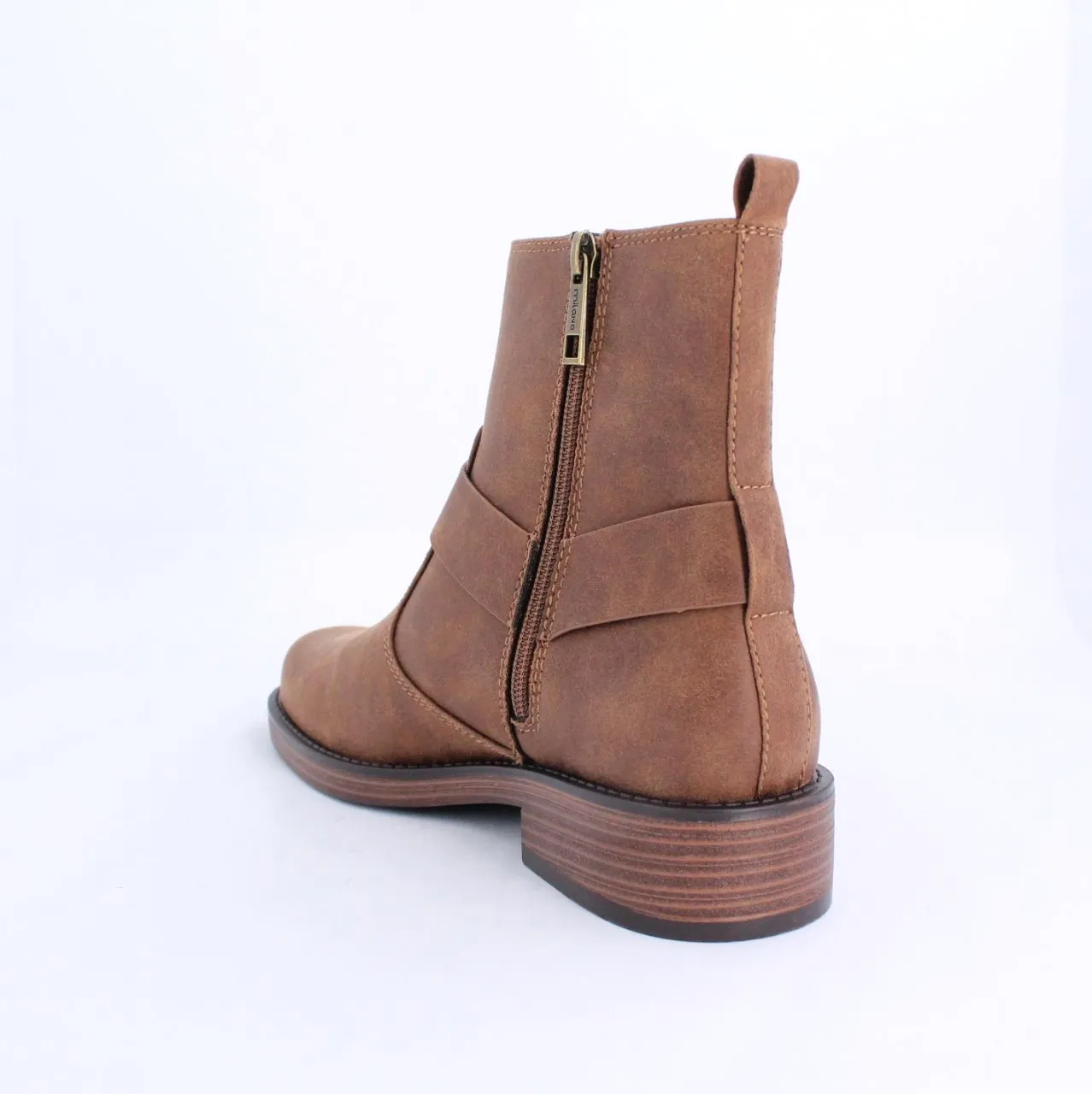 Tan Macra Biker Boot