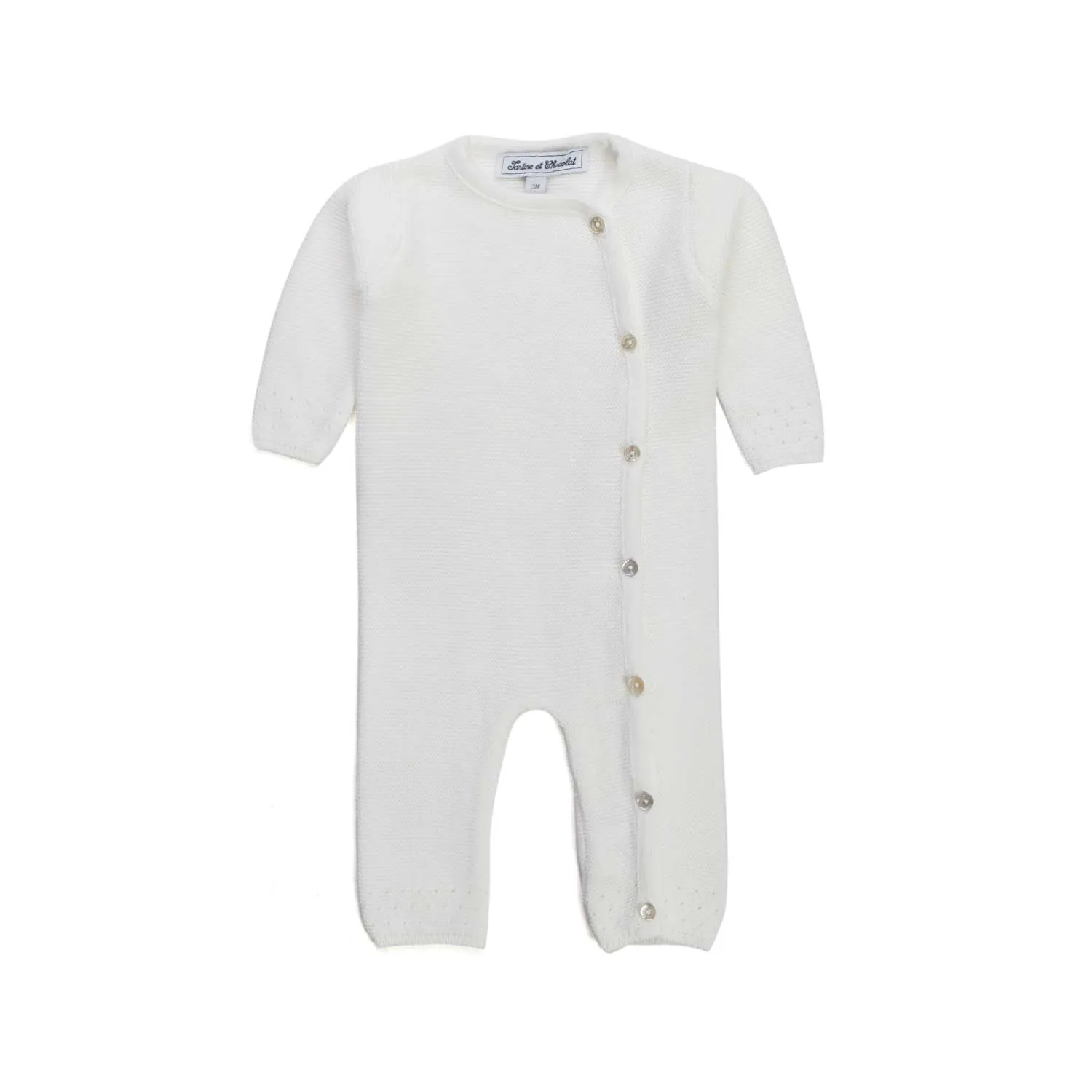 Tartine Et Chocolat Newborn Craie White Romper