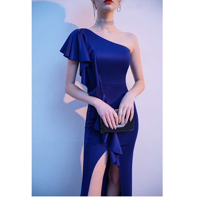 The Best Royal Blue Toga Gown - Reese Collection