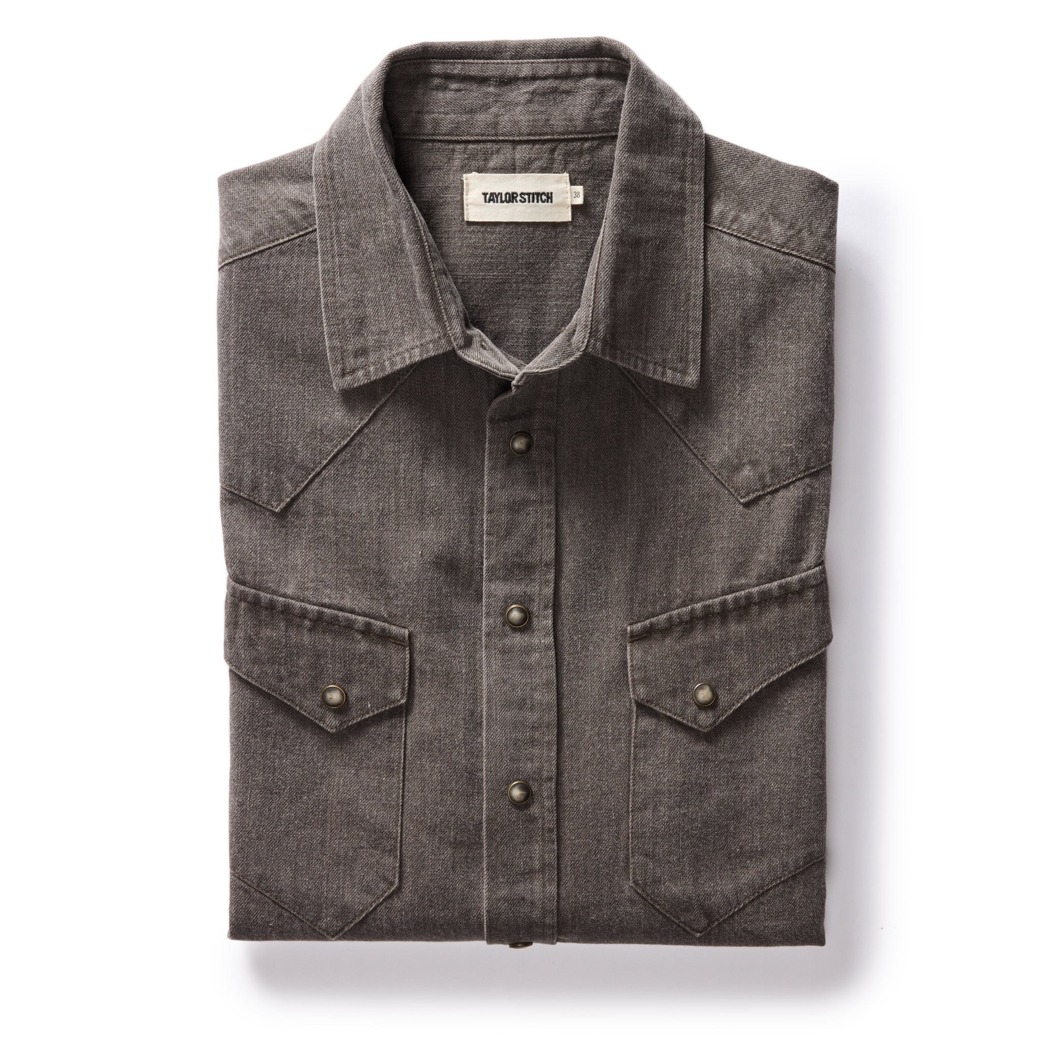 The Western Shirt in Soil Pigment Selvage Denim - Results: