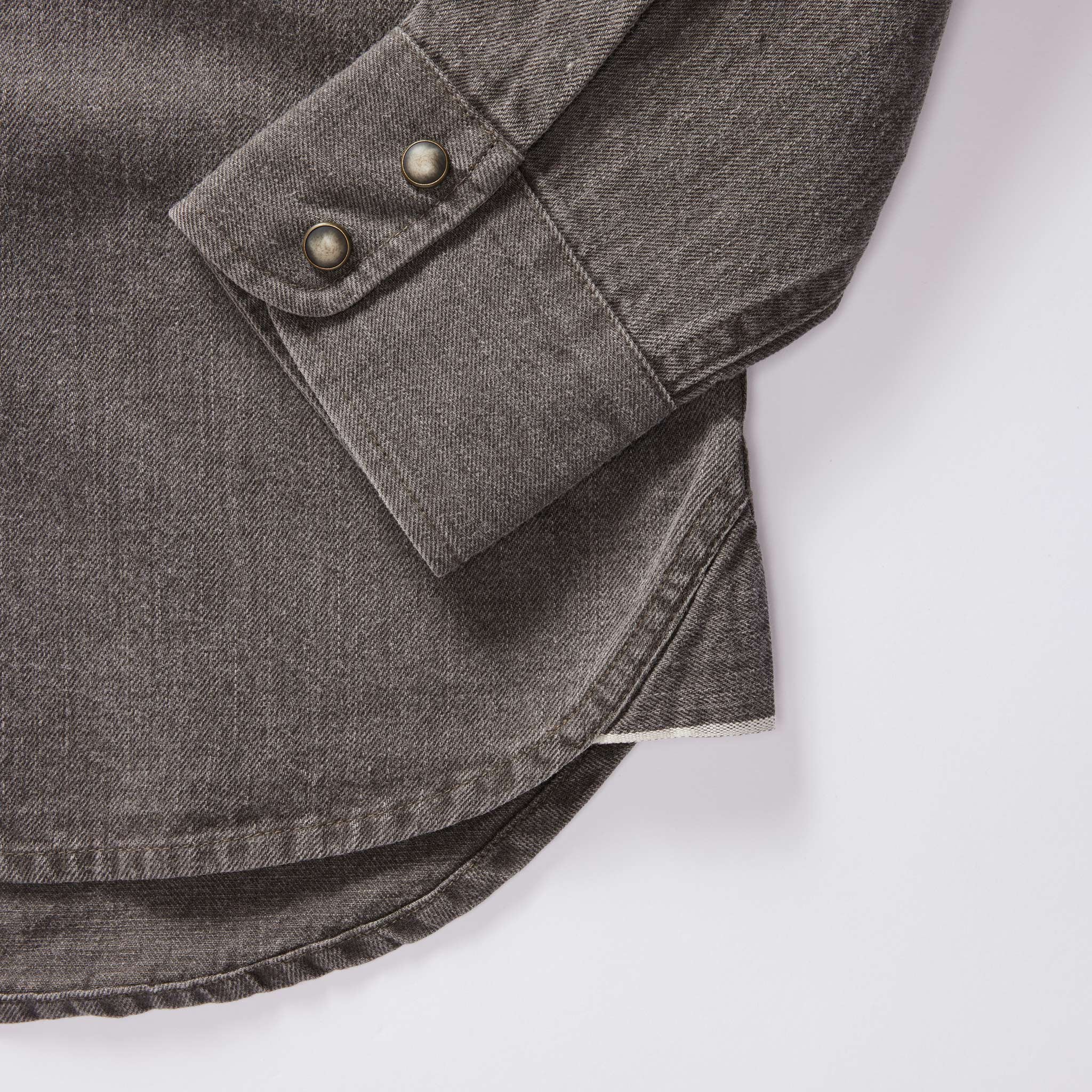 The Western Shirt in Soil Pigment Selvage Denim - Results: