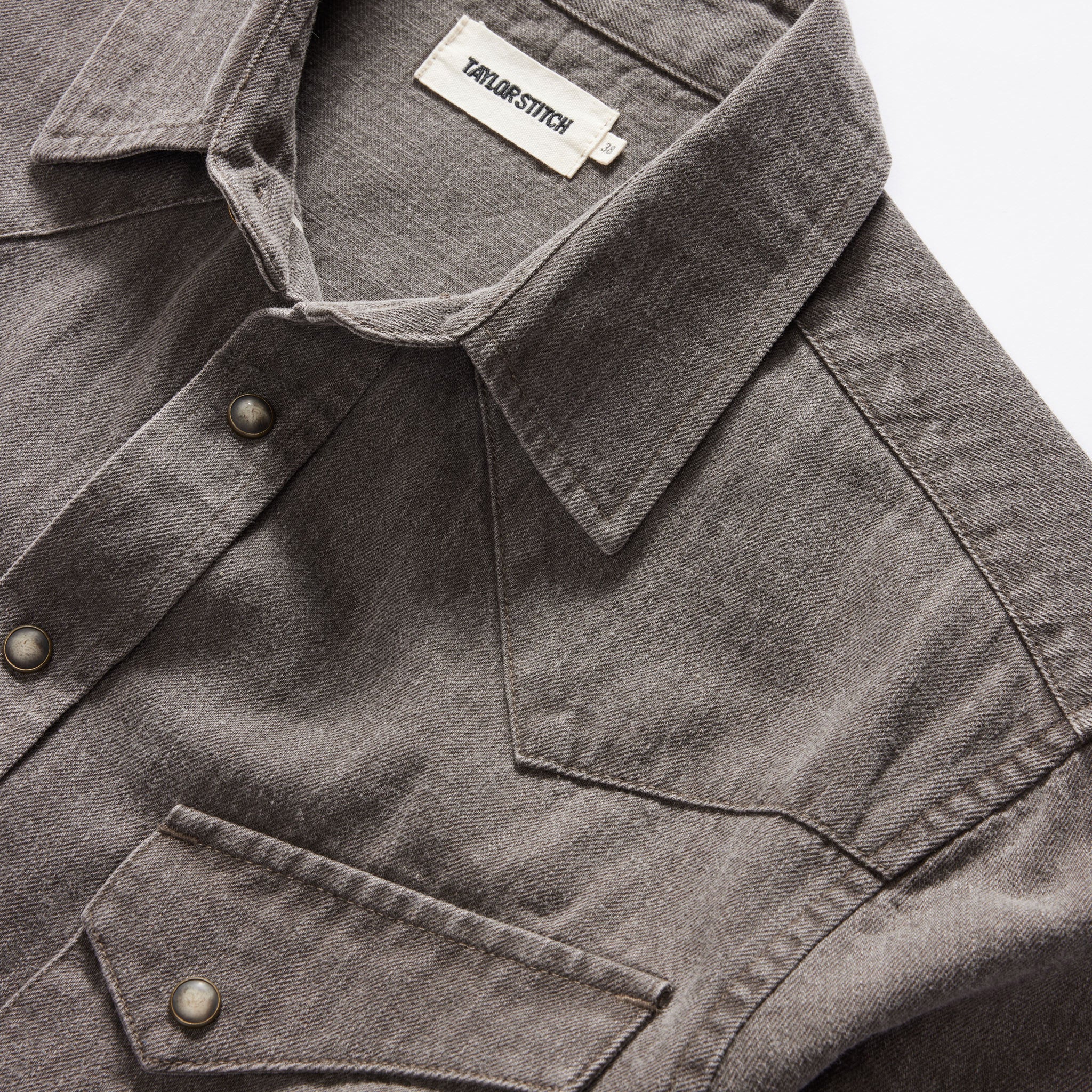 The Western Shirt in Soil Pigment Selvage Denim - Results: