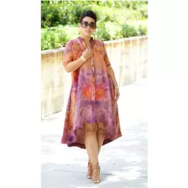 Tie Dye Shirt Dress