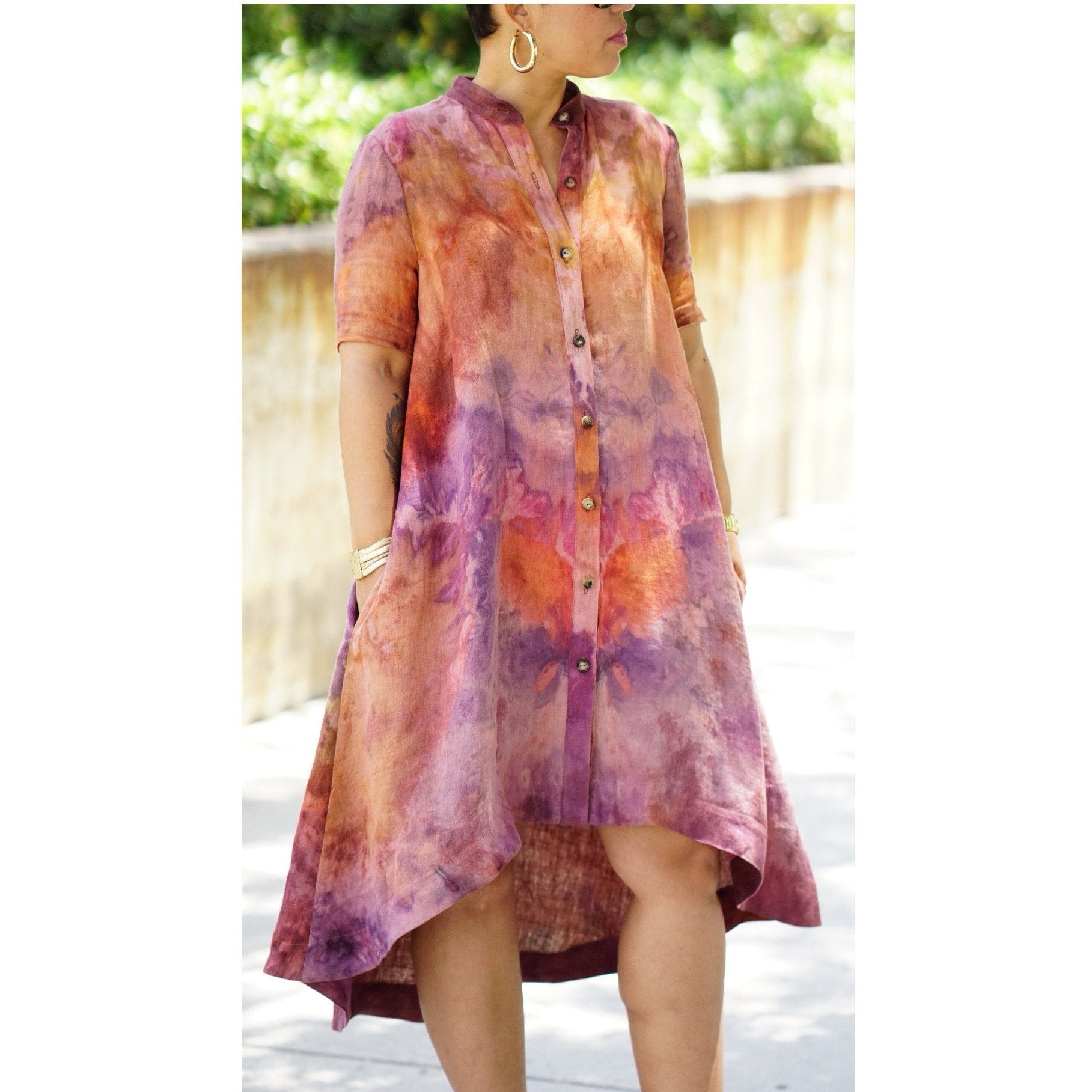 Tie Dye Shirt Dress