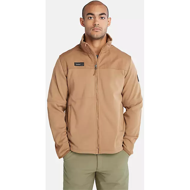 Timberland Pro Men's Full Zip Fleece Jacket in Wheat