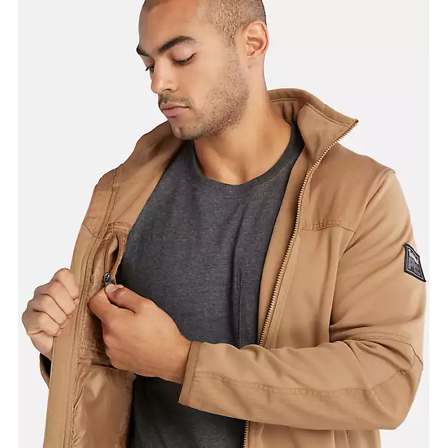 Timberland Pro Men's Full Zip Fleece Jacket in Wheat