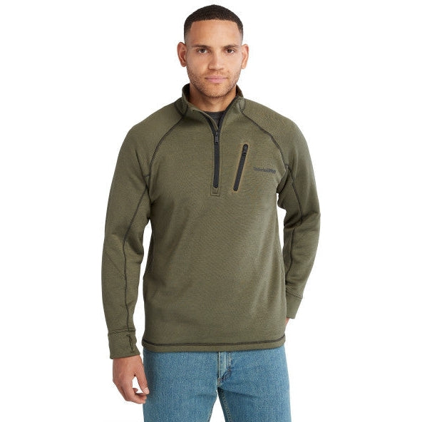 Timberland Pro Men's Reaxion 1/4 Zip Athletic Fleece Jacket - Green