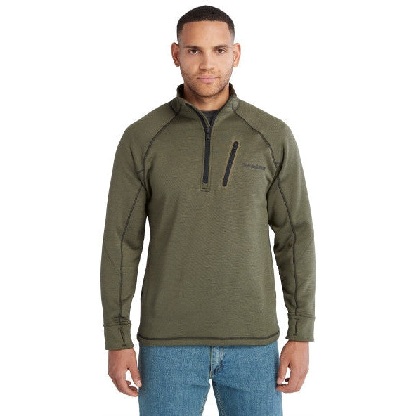 Timberland Pro Men's Reaxion 1/4 Zip Athletic Fleece Jacket - Green