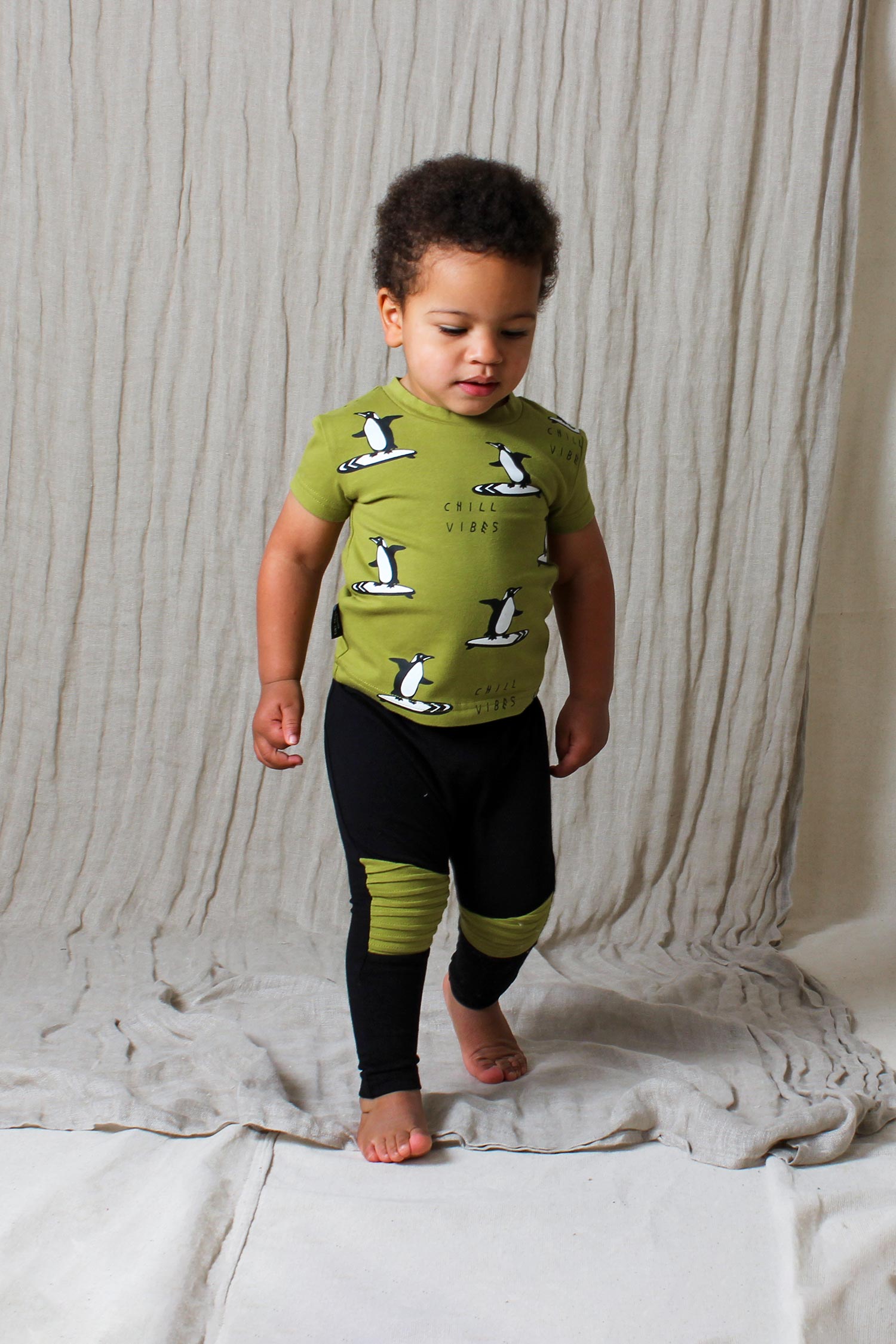 Tiny Tribe Surf Chill Ribbed Knee Legging - 6-9mth