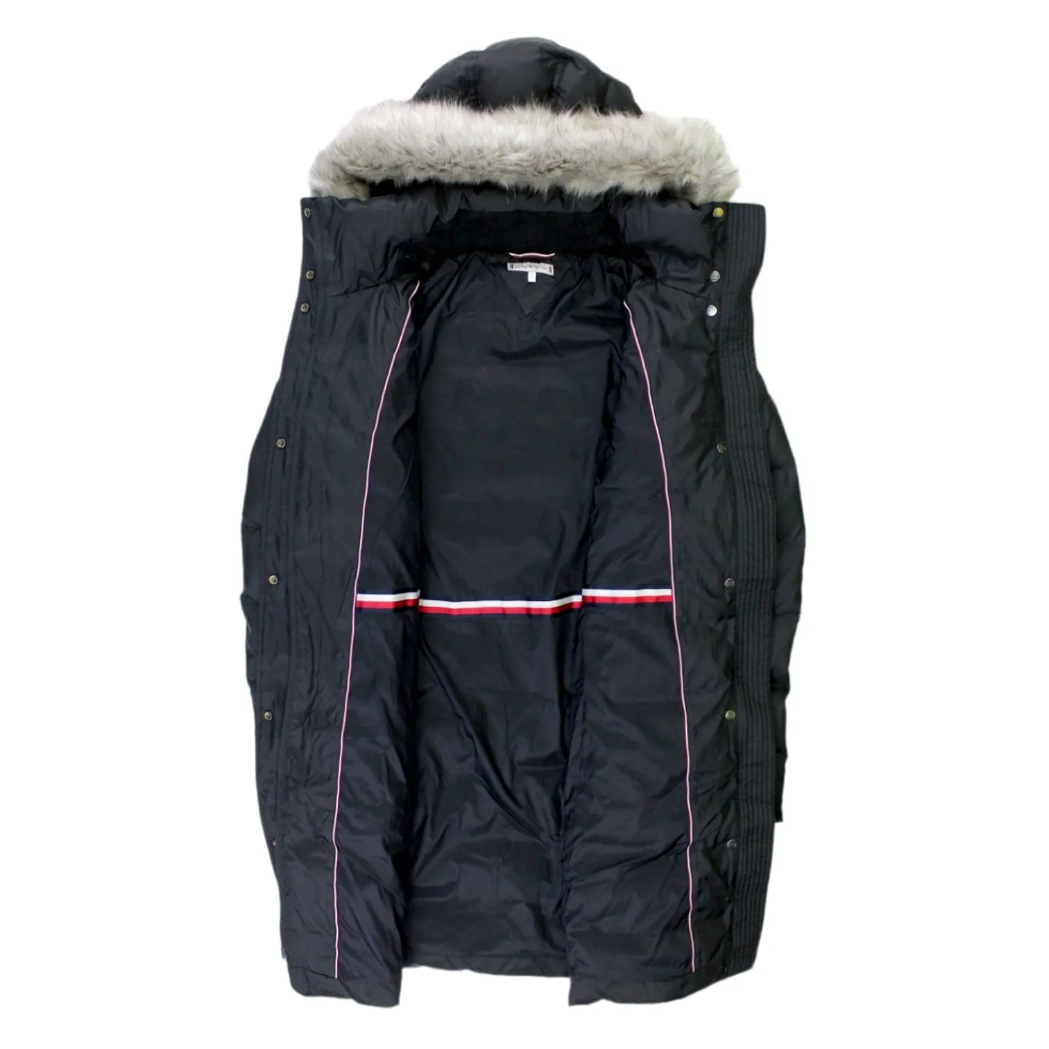 Tommy Hilfiger Black Hooded Quilted Jacket