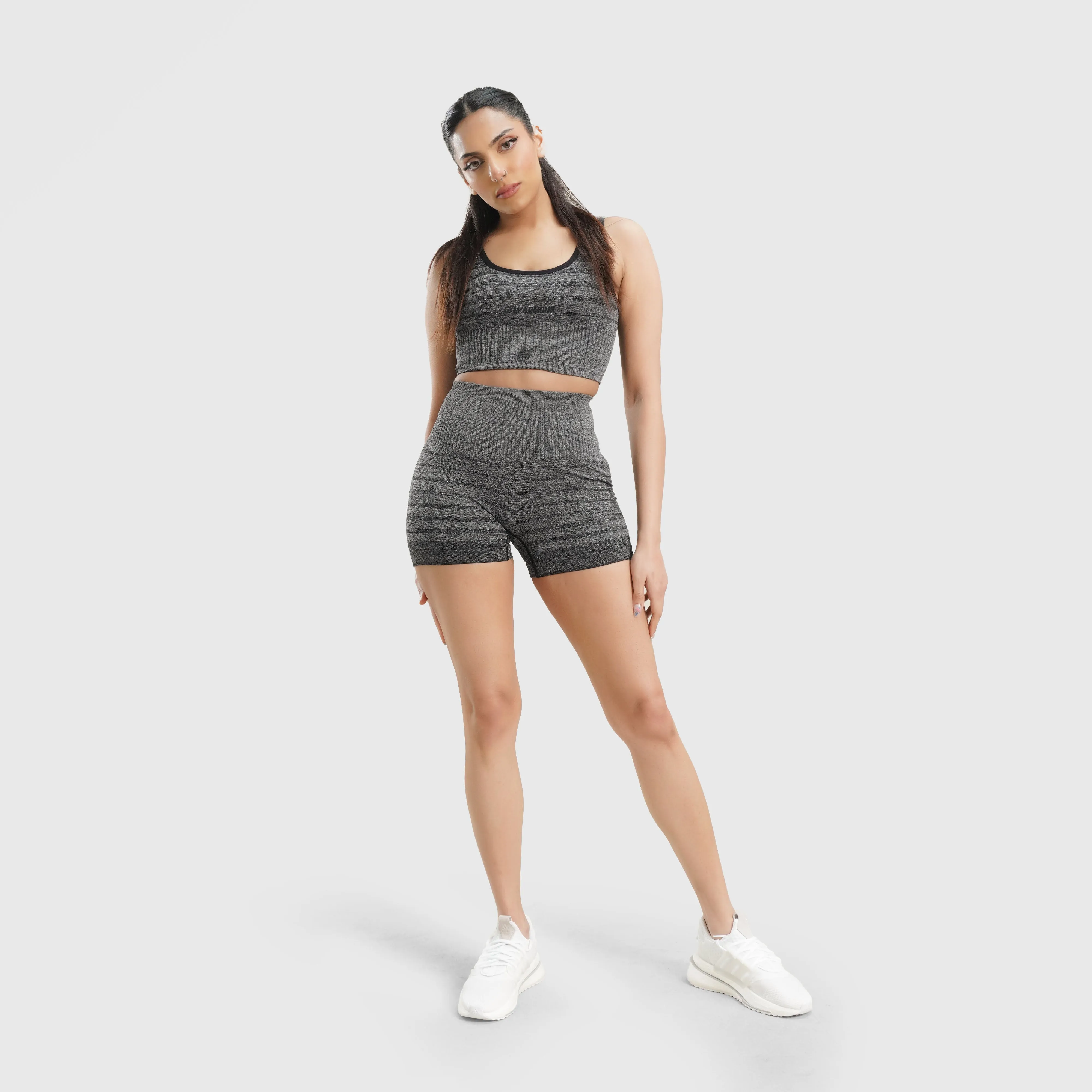 Tone Sculpt Seamless Shorts Grey - Shop Now