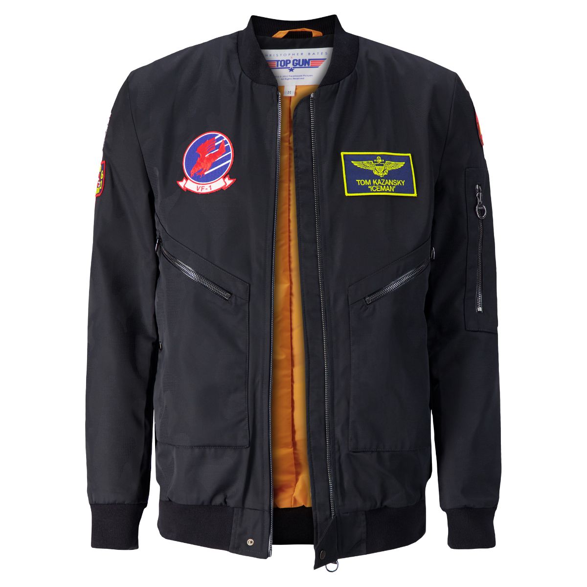 TOP GUN Stealth Bomber Jacket - Black, Unisex