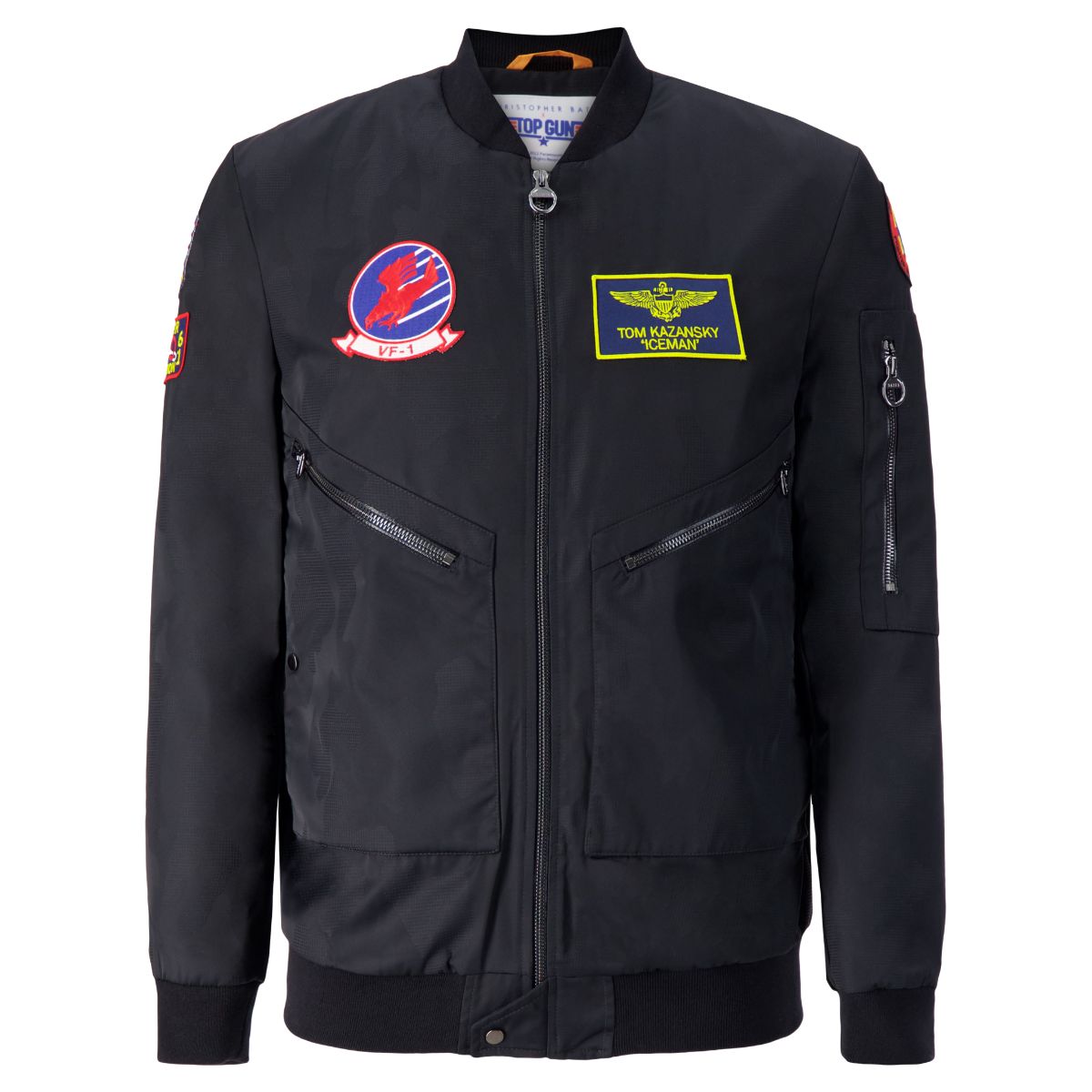 TOP GUN Stealth Bomber Jacket - Black, Unisex