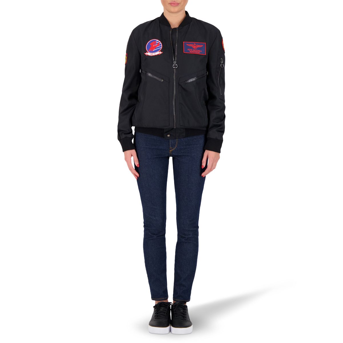 TOP GUN Stealth Bomber Jacket - Black, Unisex